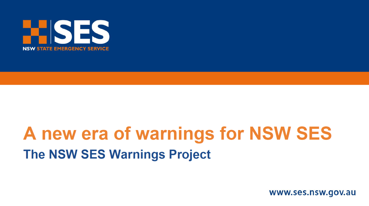 The NSW SES Warnings Project